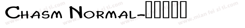 Chasm Normal字体转换